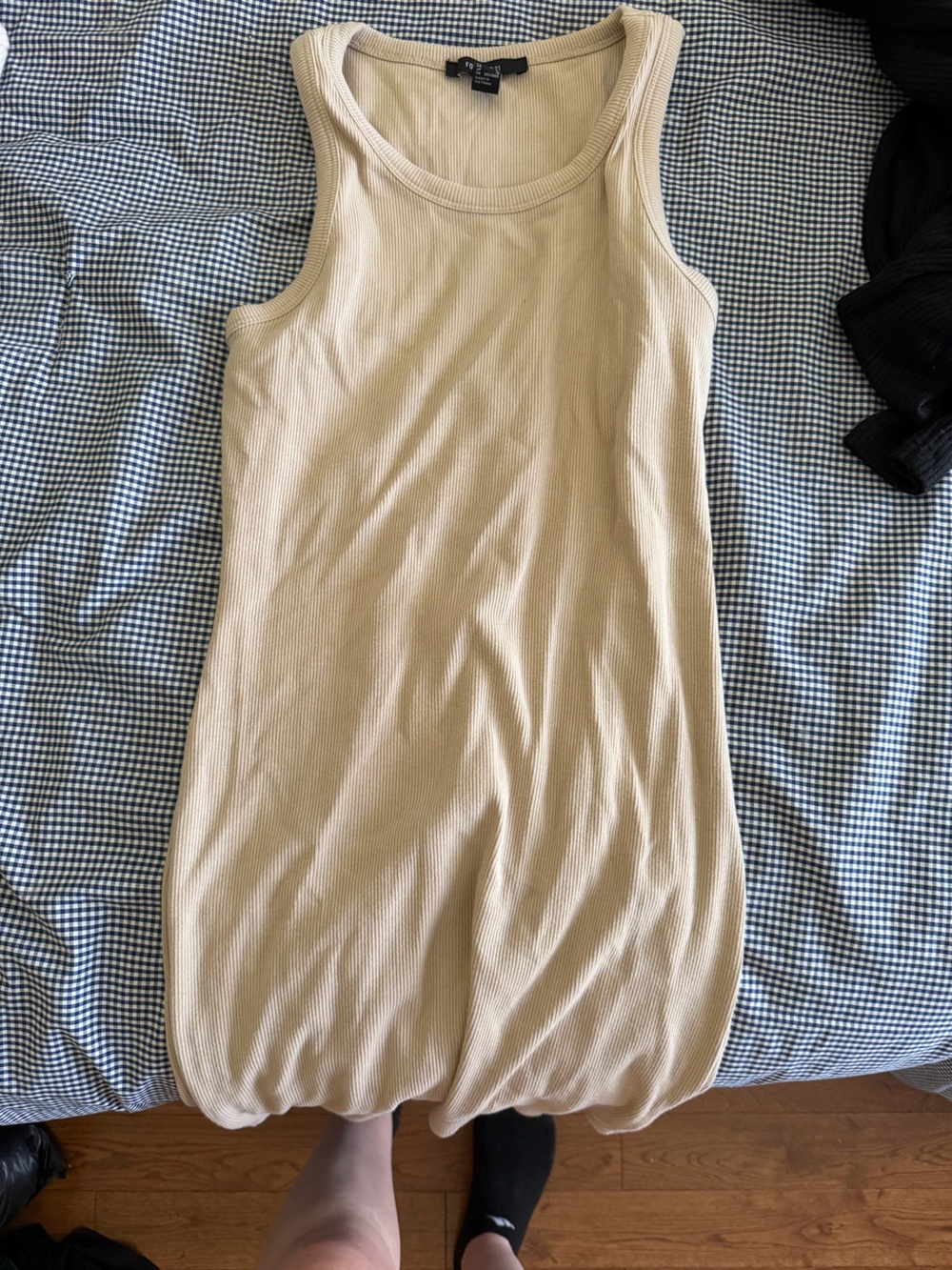 Forever 21 Ribbed Tank Top in Tan